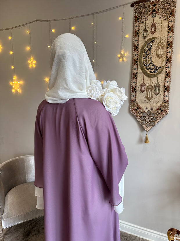 Two Toned Layered Abaya